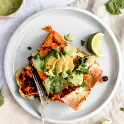 Vegetarian Sweet Potato And Black Bean Enchiladas Recipe