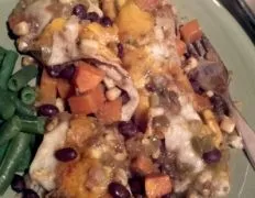 Vegetarian Sweet Potato and Black Bean Enchiladas Recipe