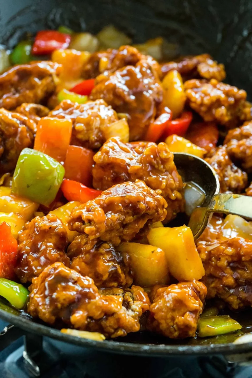 Versatile Sweet and Sour Stir Fry with Pork or Chicken