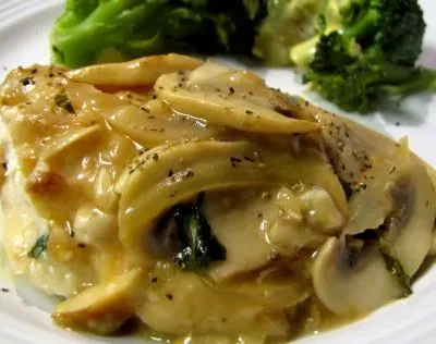 Weight Watchers Friendly Parmesan Chicken &Amp; Mushroom Wine Sauce Recipe