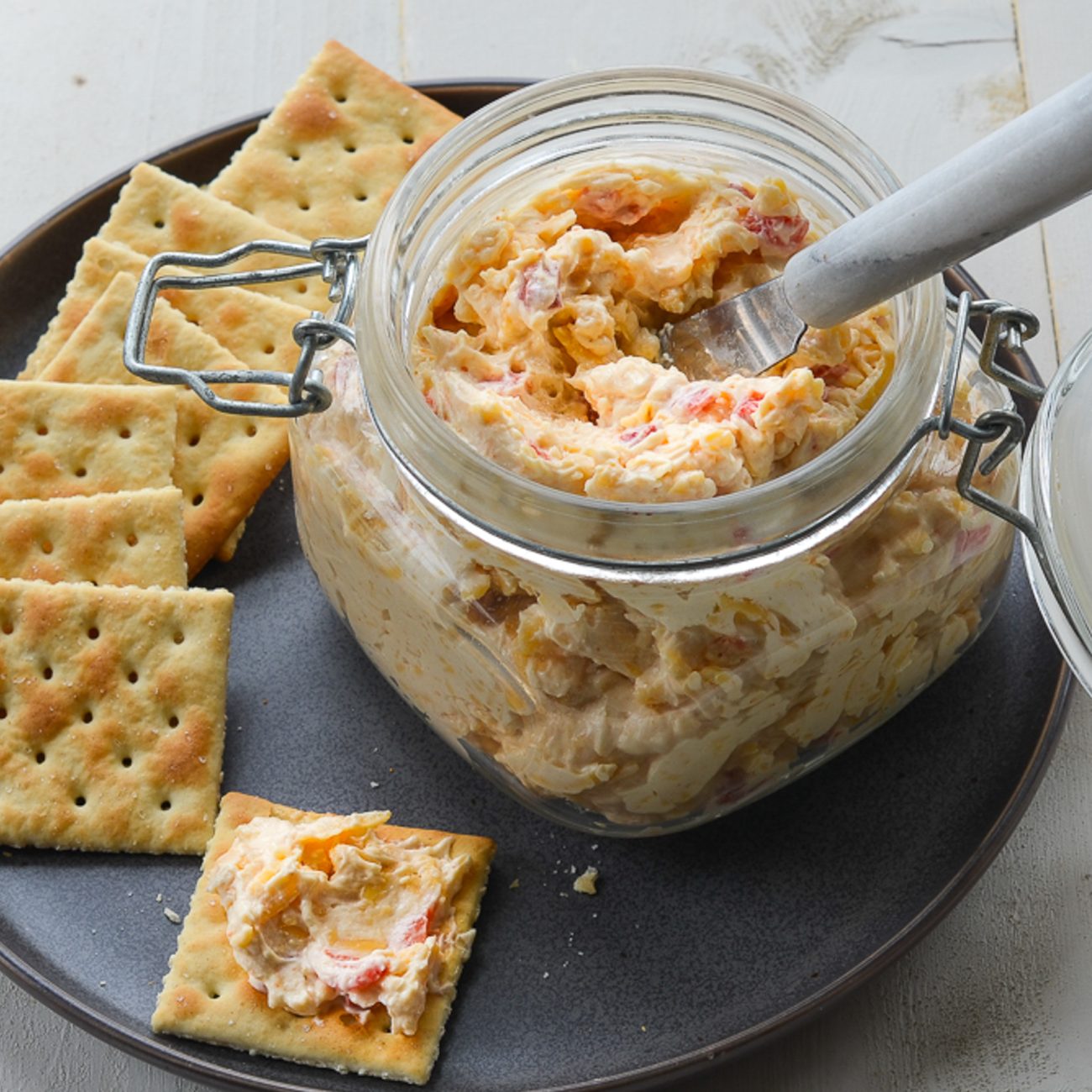 A cracker spread that is yummy!