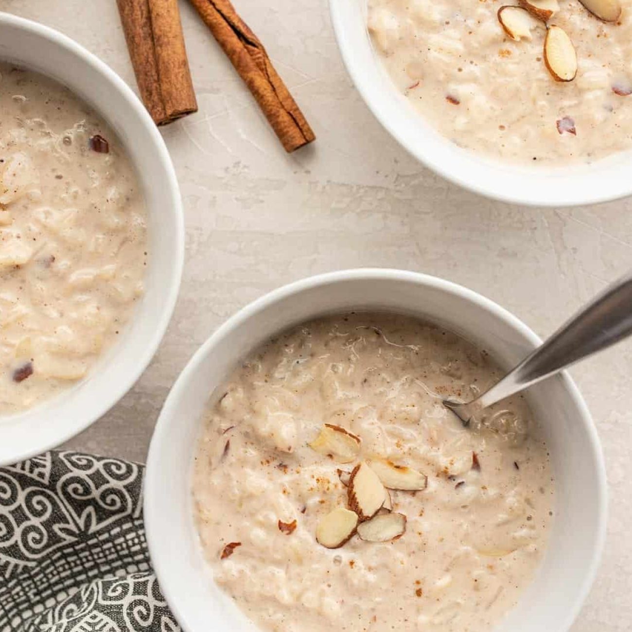 Almond Spice Rice Pudding From Leftover