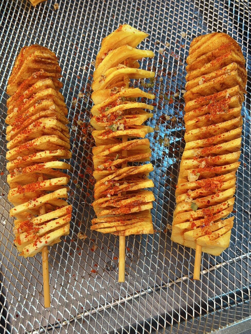 Alu Patras/ Fried Spicy Potato Swirls