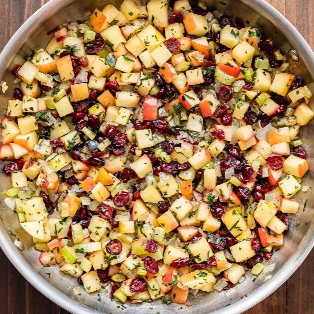 Apple, Cranberry, And Feta Stuffed