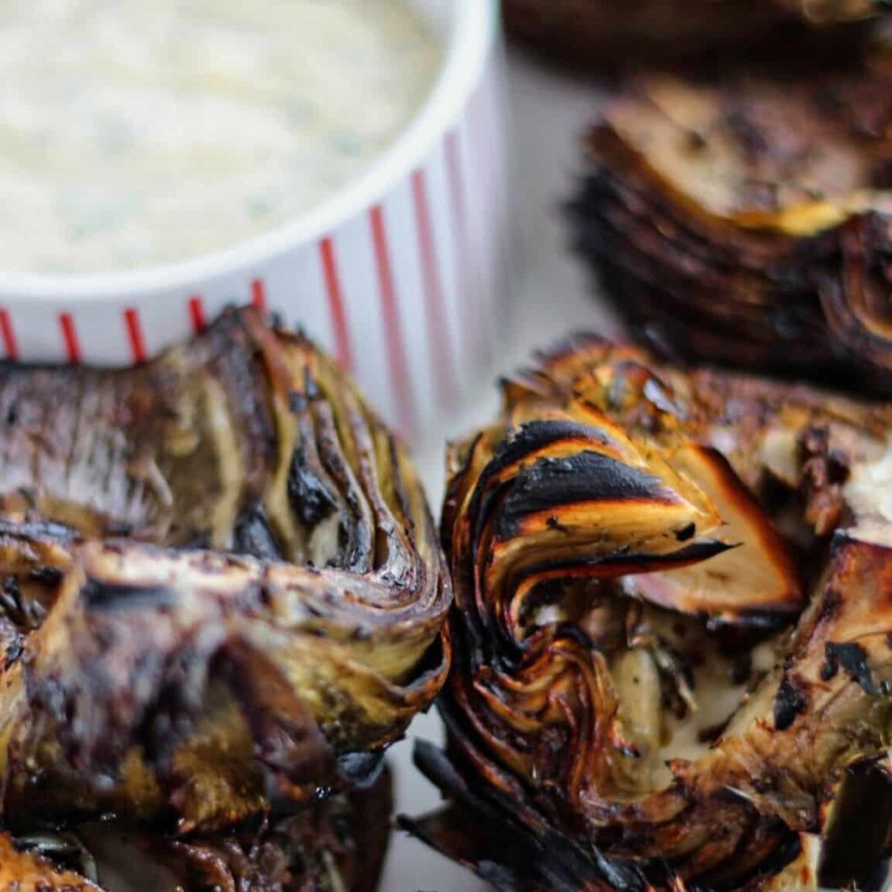 Artichokes And Aioli Sauce