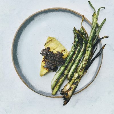 Asparagus Mushroom Leek Saut