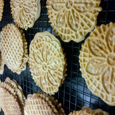 Authentic Italian Pizzelles Recipe with a Touch of Watkins Vanilla - Inspired by The Frugal Gourmet Cooks Italian