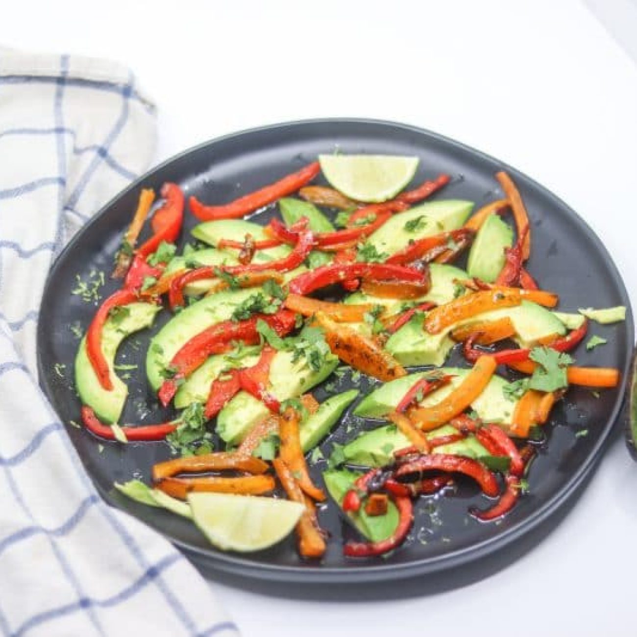 Avocado With Bell Pepper And Tomatoes