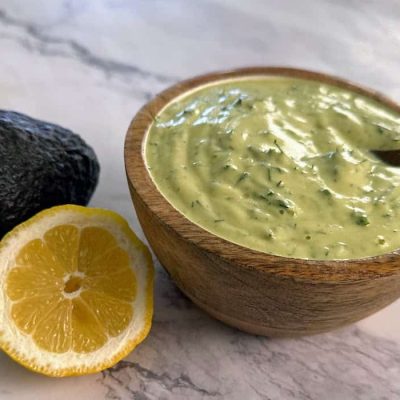 Avocado With Simple Dressing