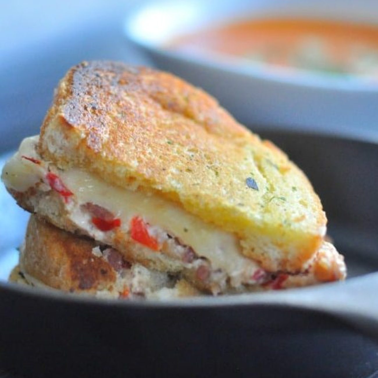 Bacon And Tomato Grilled Cheese Sandwich