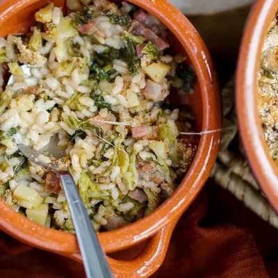 Bacon Mushroom And Rice Bake