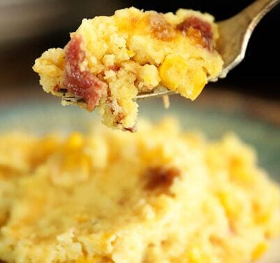 Bacon & Onion Two-Cheese Spoon Bread