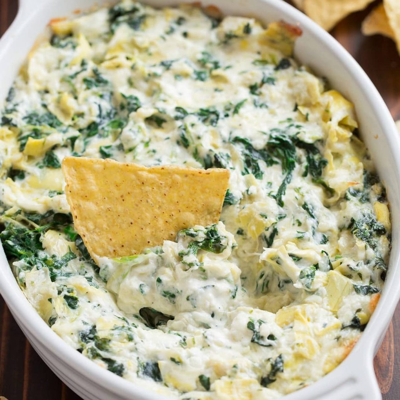 Baked Artichoke And Spinach Dip