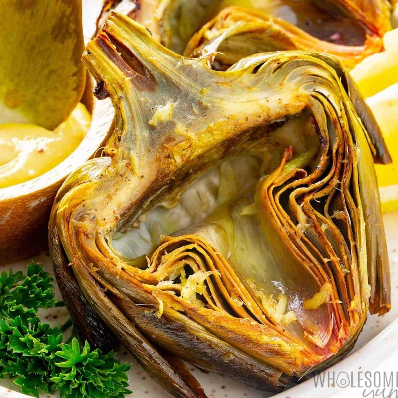 Baked Artichokes With Garlic And Lemon