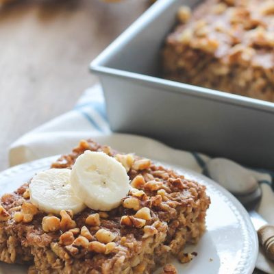 Baked Banana Oatmeal