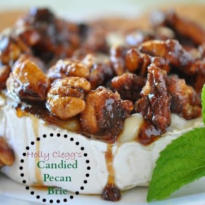 Baked Brie With Bourbon Pecans