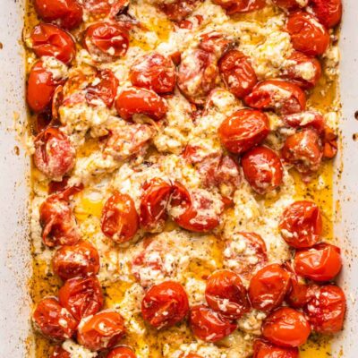 Baked Cherry Tomatoes And Feta
