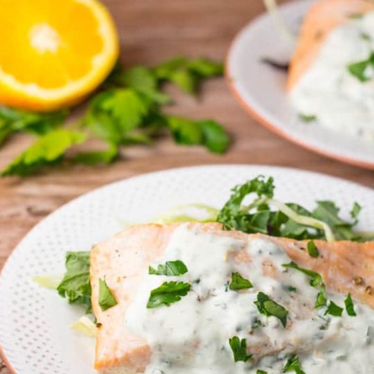 Baked Salmon With Caper Sauce