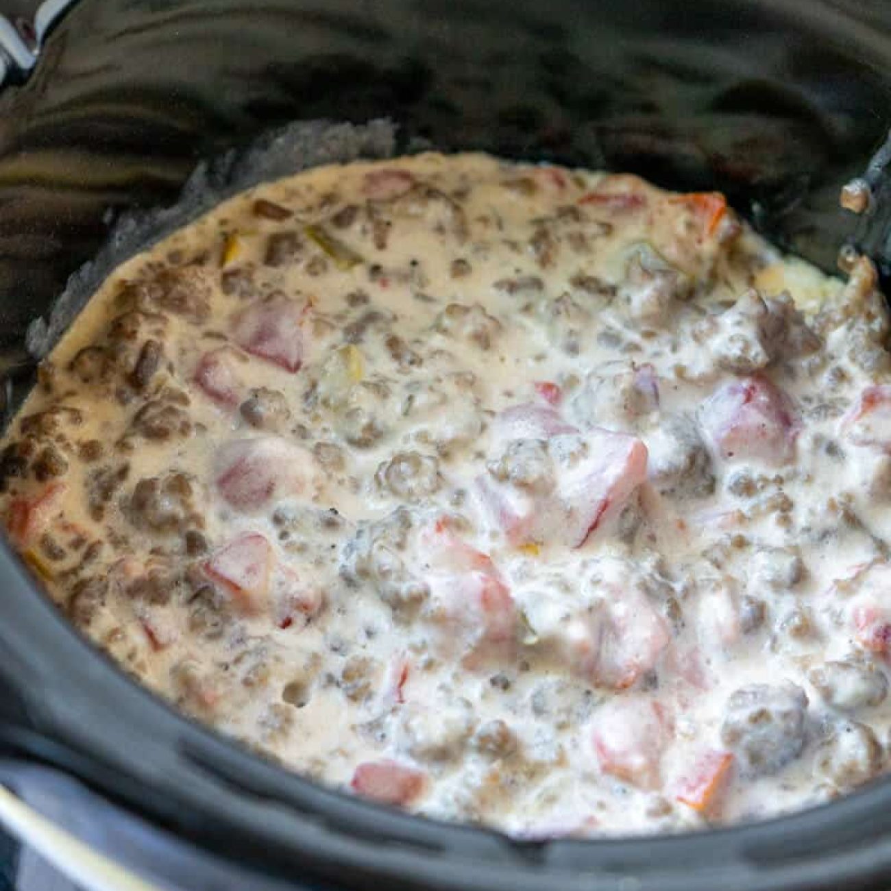 Baked Sausage Taco Dip