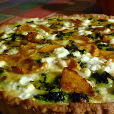 Baked Summer Squash W/ Goat Cheese &Amp; Kale
