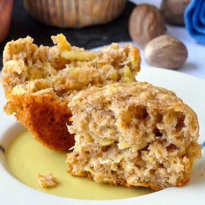 Banana &Amp; Apple Oatmeal Muffins