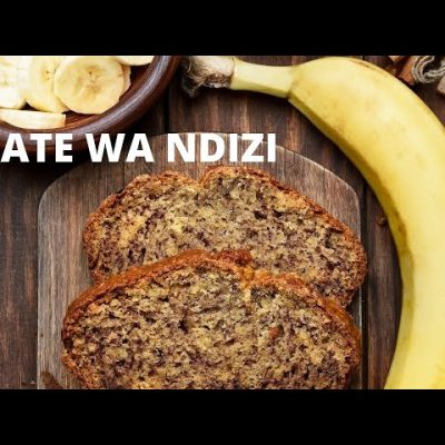 Banana Cake With Crunchy Ndizi And Banana