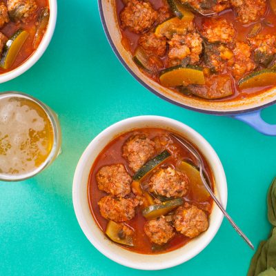 Barley Albondigas Meatball Soup