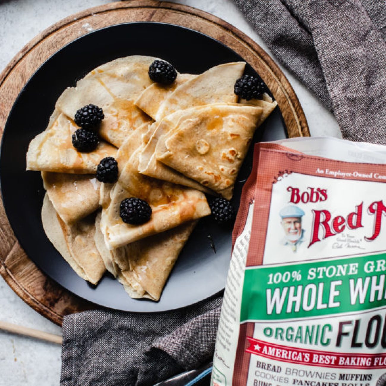 Basic Whole Wheat French Crepes
