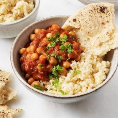 Bell Pepper, Chickpea, & Fish Tagine