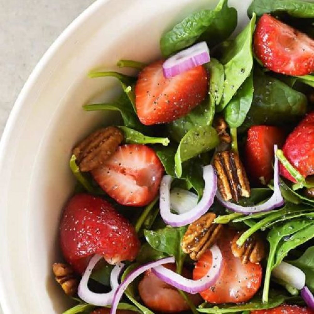 Best Ever Summer Strawberry Spinach Salad