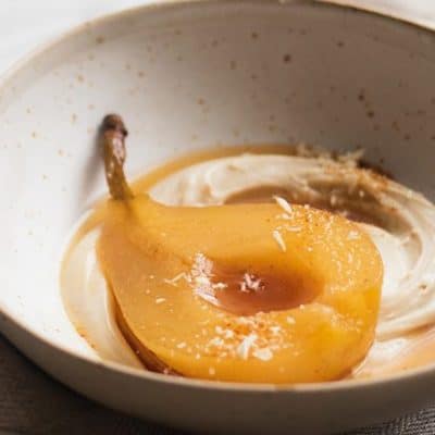 Biscuits With Roasted Pears And Almonds