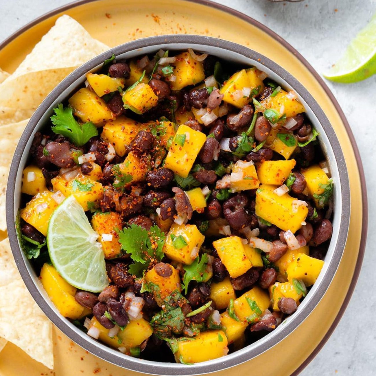 Black Bean And Mango Dip