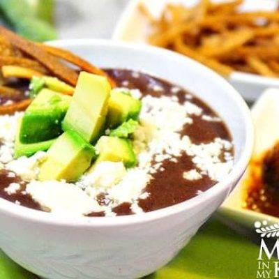Black Bean And Onion Soup Mexicana Style