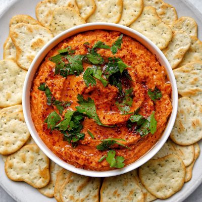 Black Bean And Roasted Red Pepper Dip