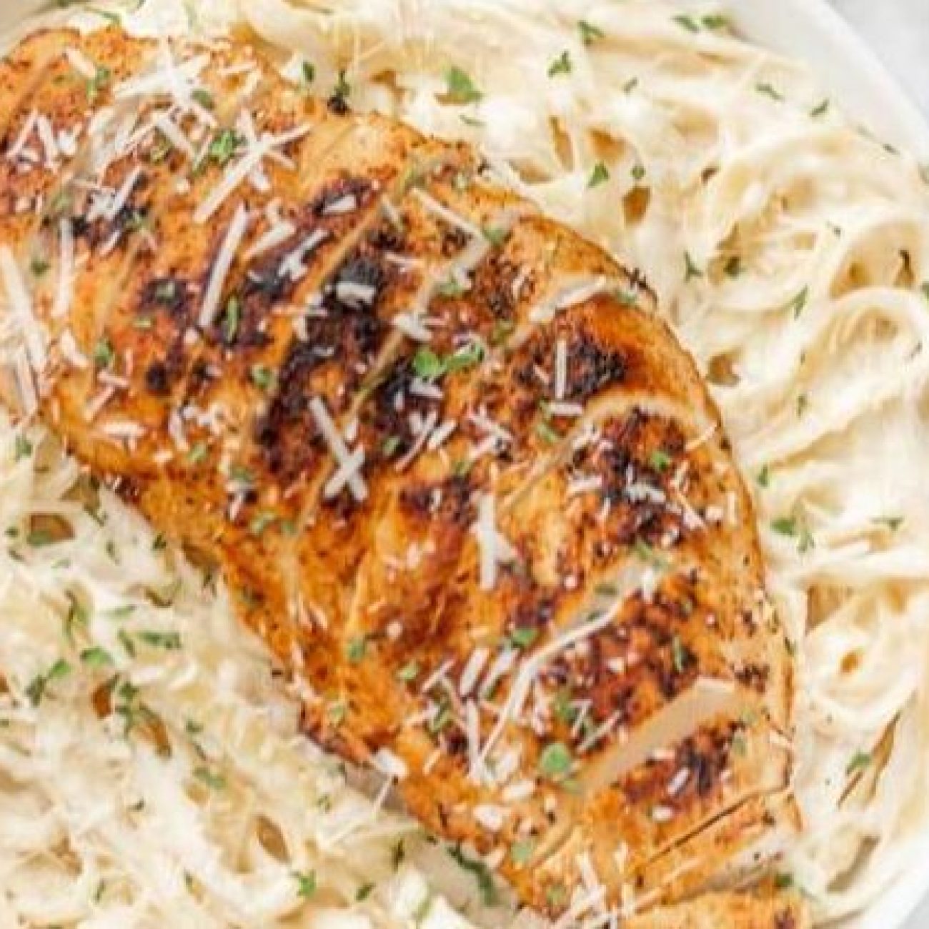 Blackened Chicken Pasta With Alfredo