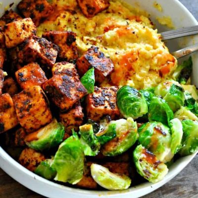 Blackened Shrimp And Grits With Light Corn