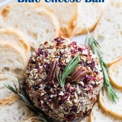 Bleu Cheese And Black Olive Cheese Ball