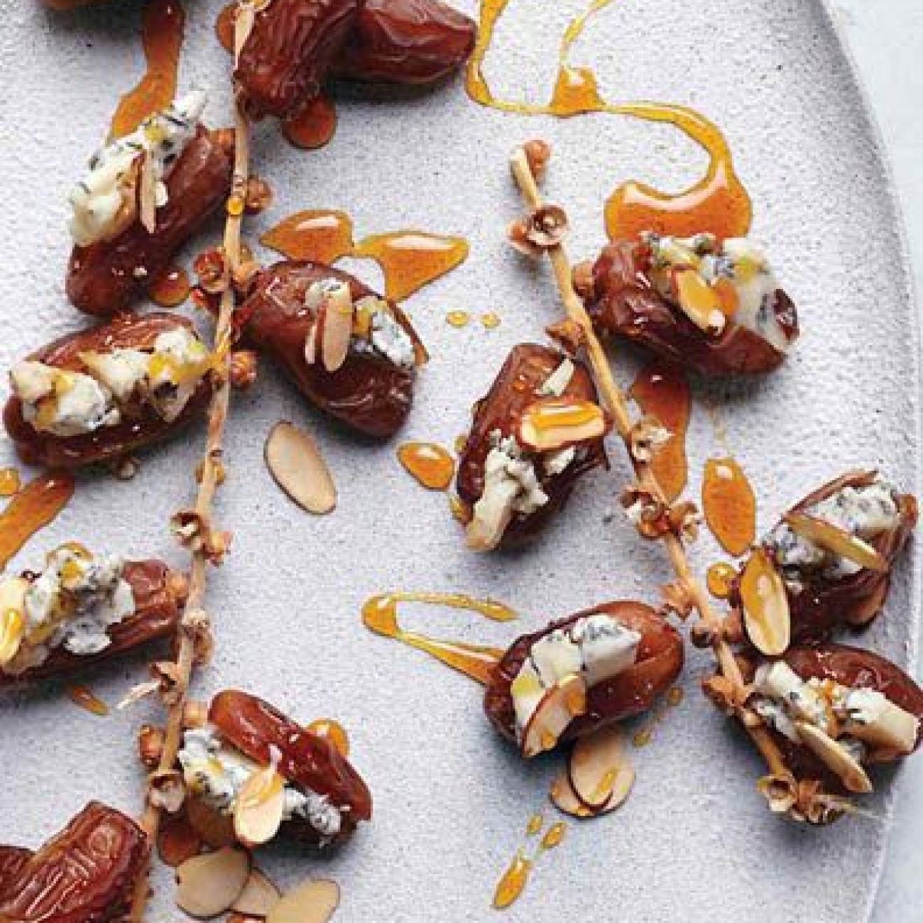 Blue Cheese And Pecan Stuffed Dates