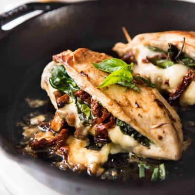 Blue Cheese- Spinach Stuffed Turkey Breast