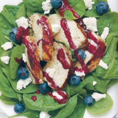 Blueberry Spinach Salad With Chicken