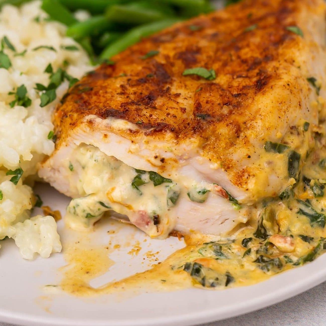 Boursin Stuffed Chicken Breasts With Raspberry