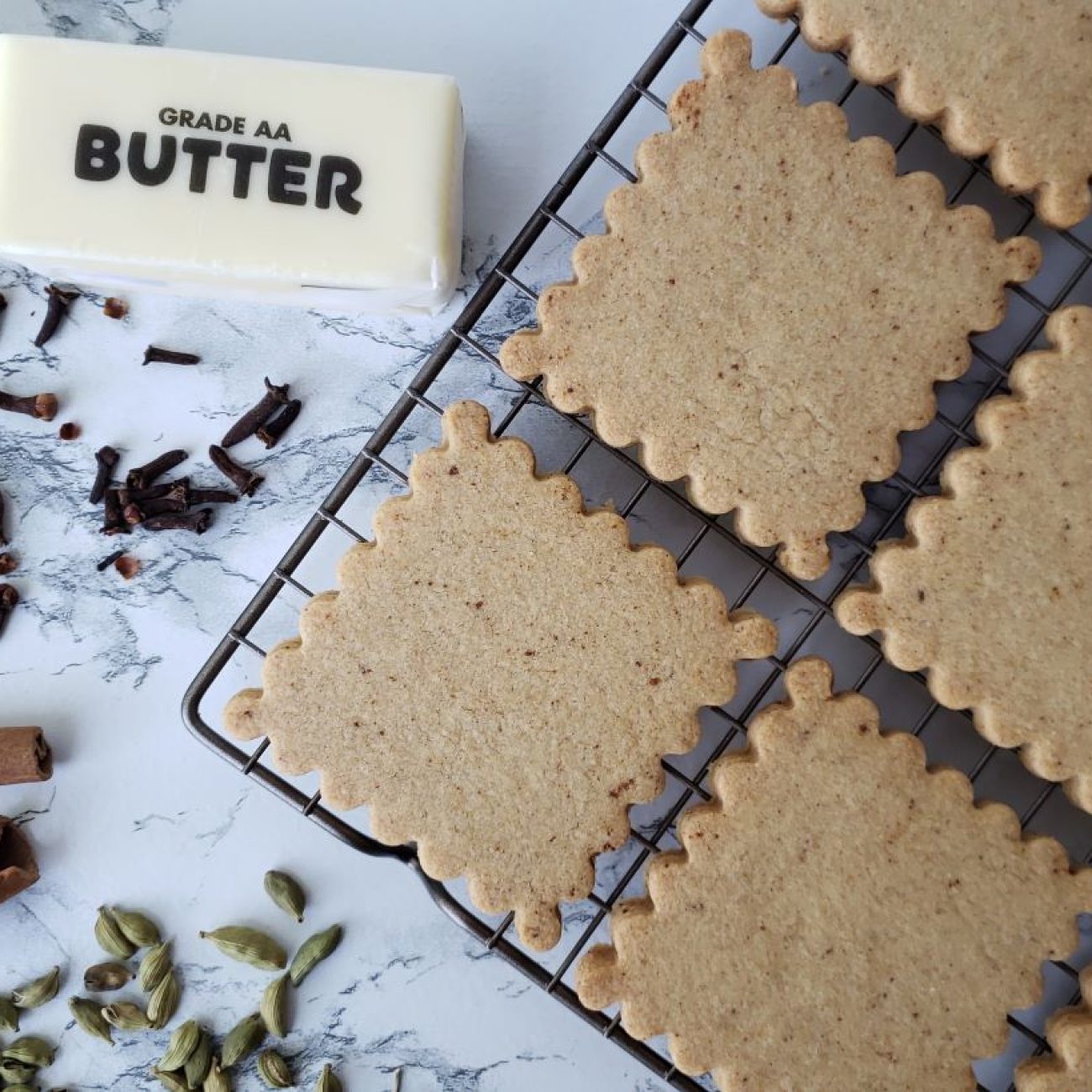 Browned Butter Pan Shortbread With Glaze