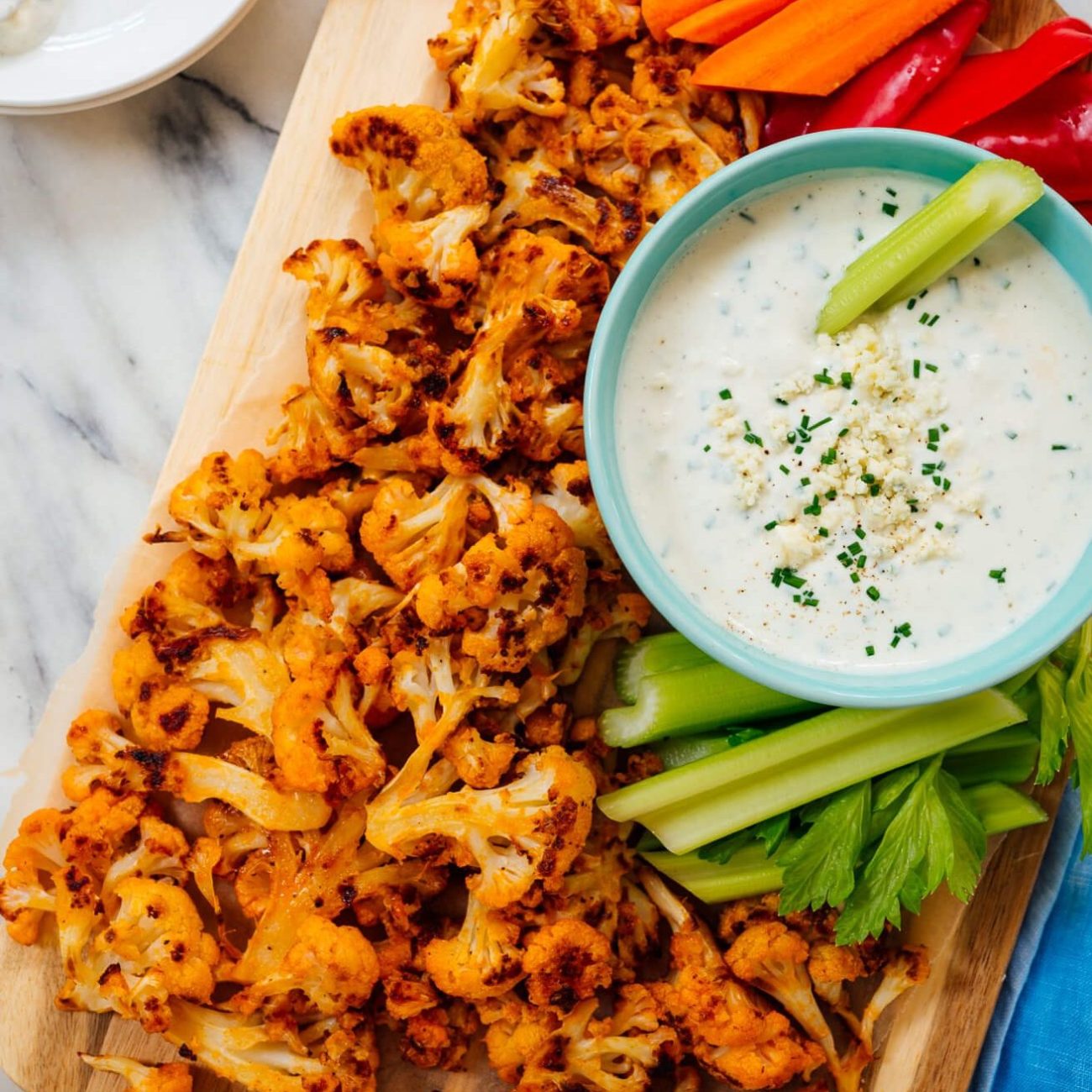 Buffalo Grilled Cauliflower Healthy Wings