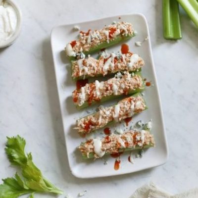 Buffalo-Style Stuffed Celery