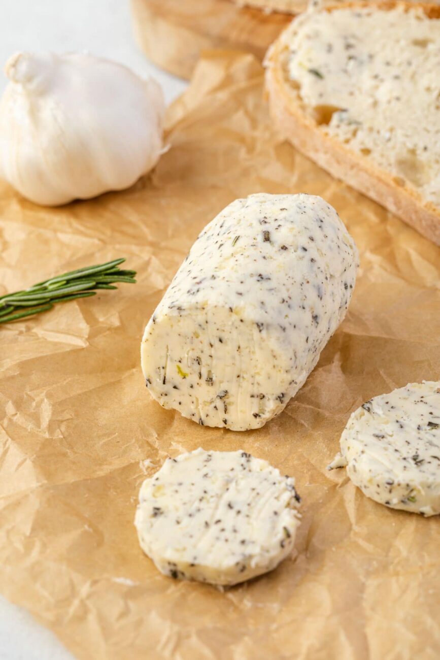 Butter With Rosemary Or Other Edible