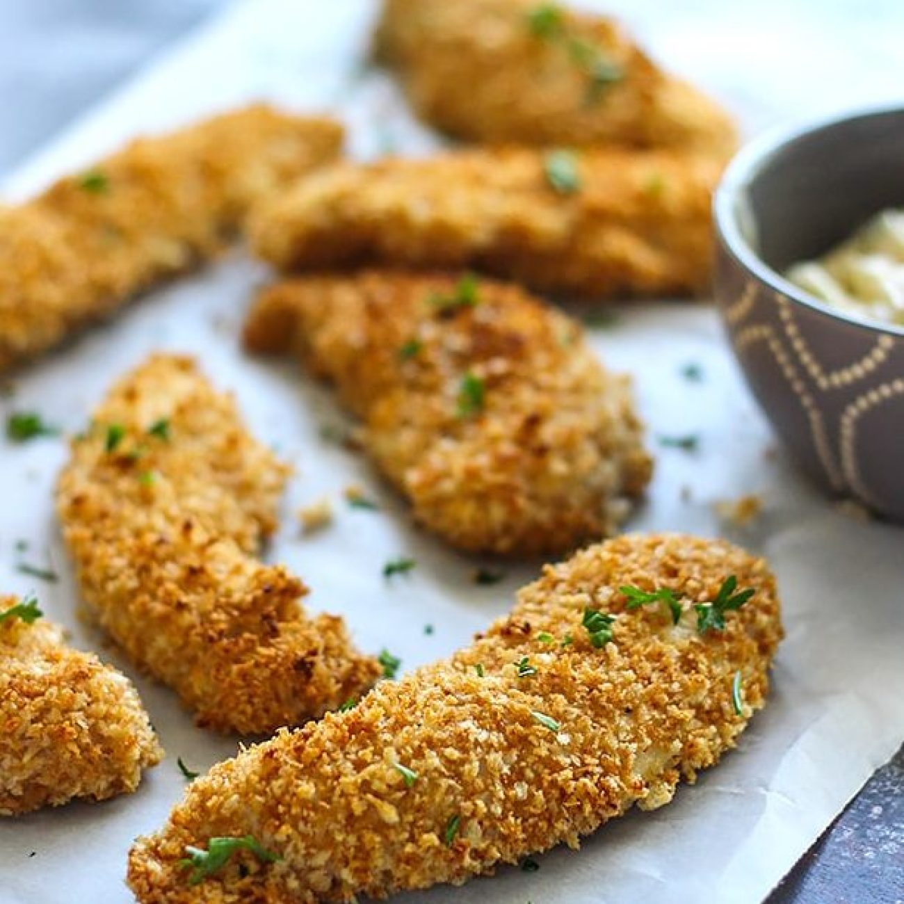 Buttermilk Panko Crusted Oven Fried