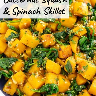 Butternut Squash And Creamed Spinach