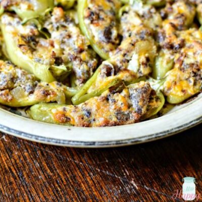 Cabbage Stuffed Hot Banana Peppers