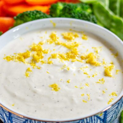 Caesar Dip With Crudites