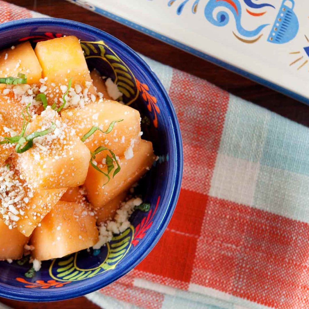 Cantaloupe, Sopressata And Feta Salad